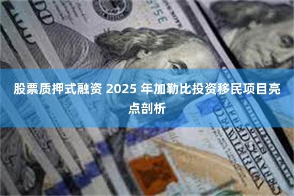 股票质押式融资 2025 年加勒比投资移民项目亮点剖析