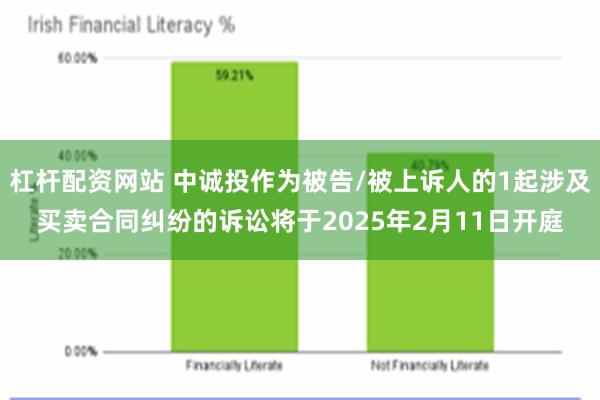 杠杆配资网站 中诚投作为被告/被上诉人的1起涉及买卖合同纠纷的诉讼将于2025年2月11日开庭